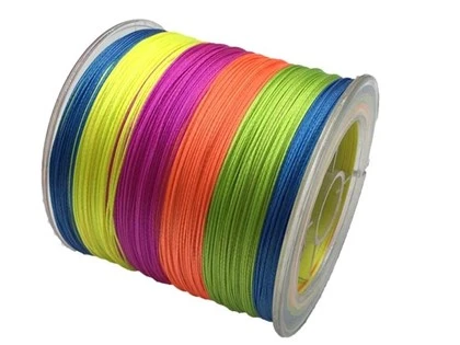4 Strands 18-88LB PE Braided Nuv Ntses Hlau Multifilament Super Strong Nuv Ntses Kab